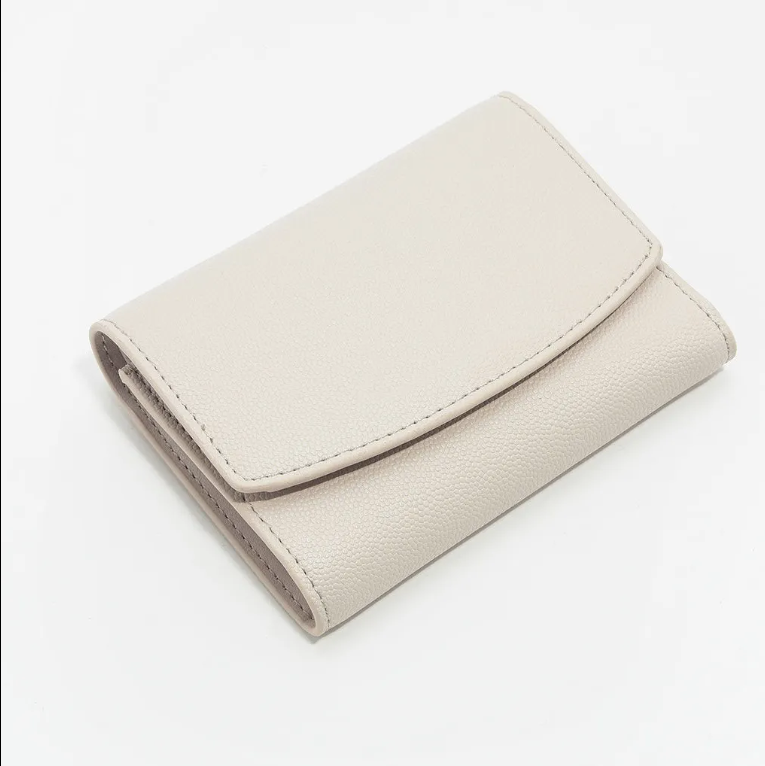 Billetera Aura Blanca en Cuero Vegano / Aushan Viviin Leather