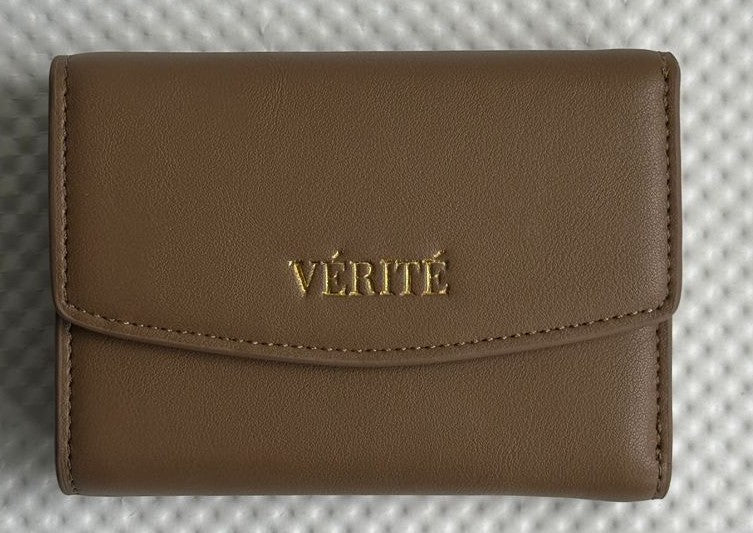 Billetera Aura Chocolate en Cuero Vegano / Aushan Viviin Leather