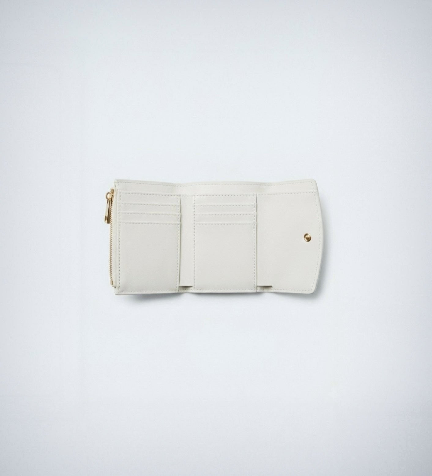 Billetera Aura Blanca en Cuero Vegano / Aushan Viviin Leather