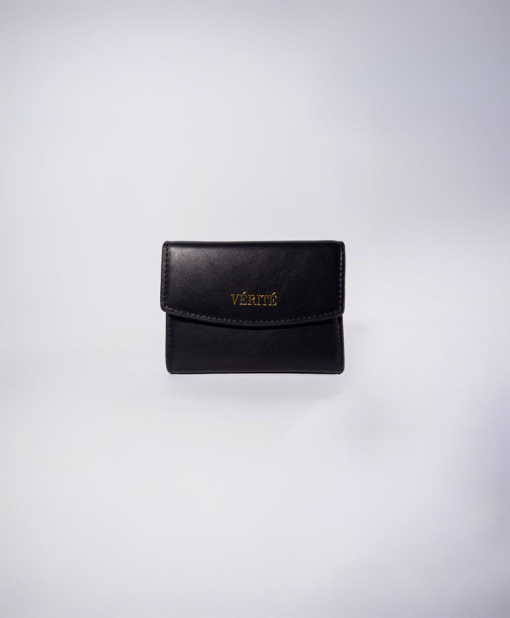 Billetera Aura Negra en Cuero Vegano / Aushan Viviin Leather