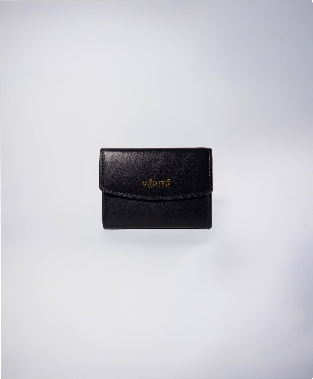 Billetera Aura Negra en Cuero Vegano / Aushan Viviin Leather