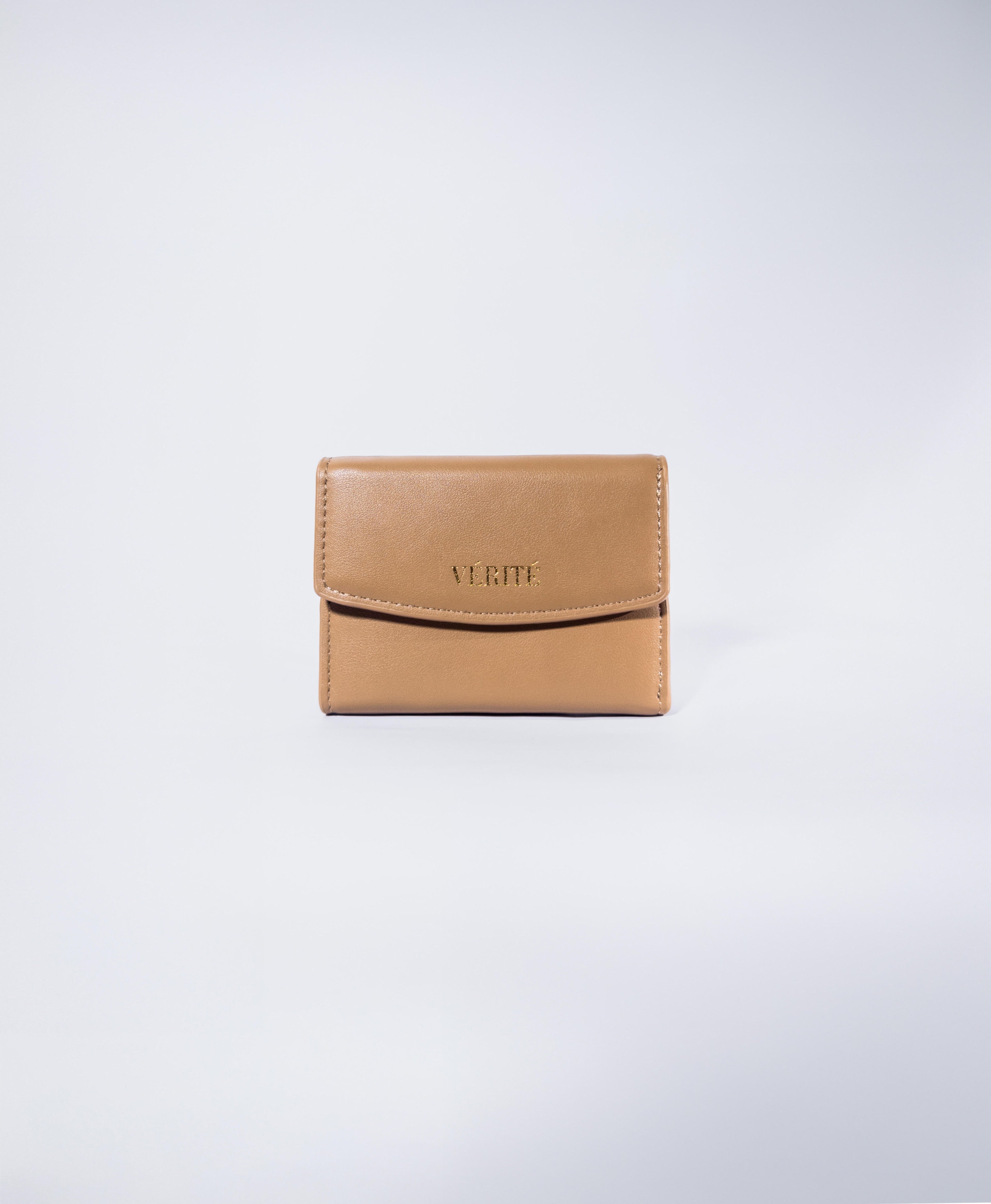 Billetera Aura Chocolate en Cuero Vegano / Aushan Viviin Leather