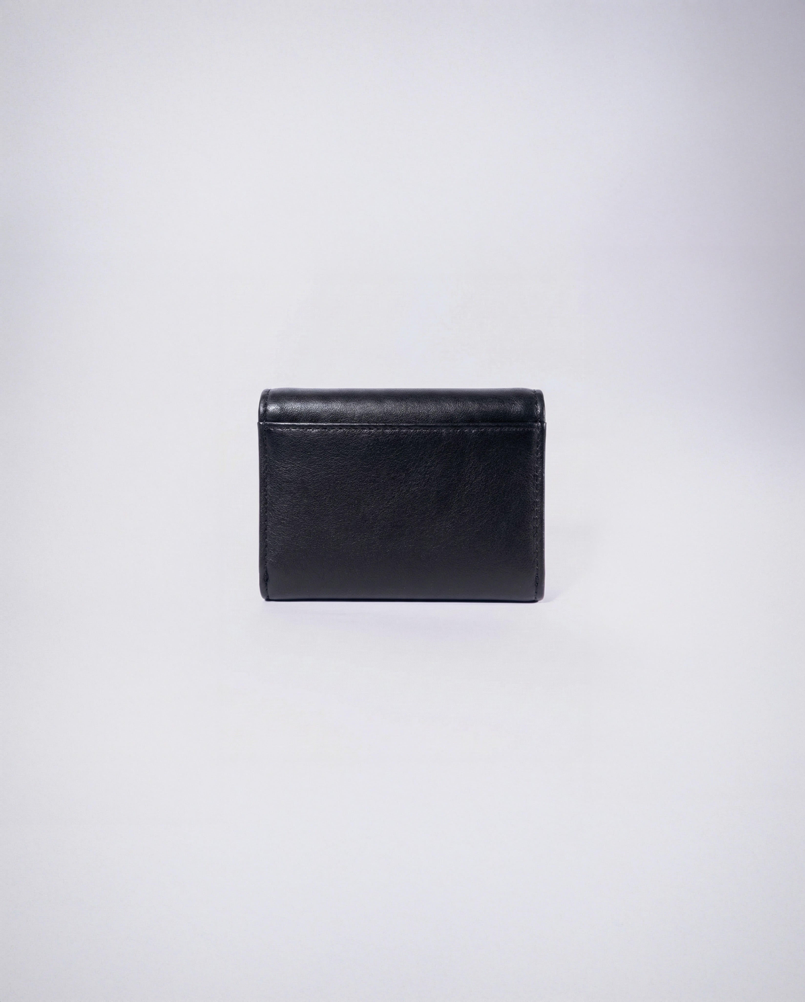 Billetera Aura Negra en Cuero Vegano / Aushan Viviin Leather