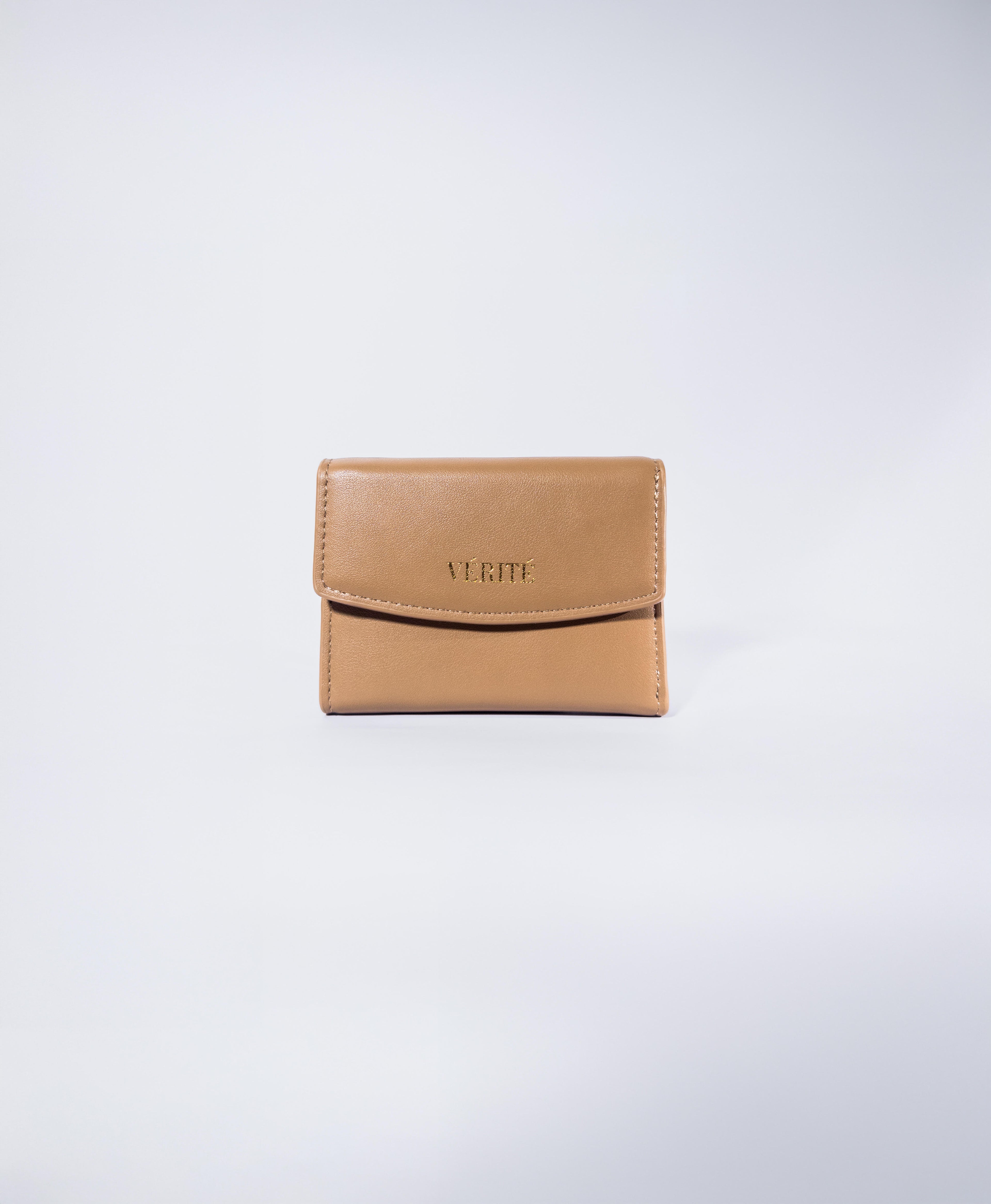 Billetera Aura Chocolate en Cuero Vegano / Aushan Viviin Leather