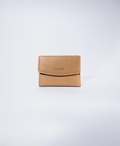 Billetera Aura Chocolate en Cuero Vegano / Aushan Viviin Leather